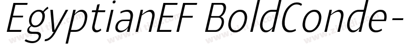 EgyptianEF BoldConde字体转换